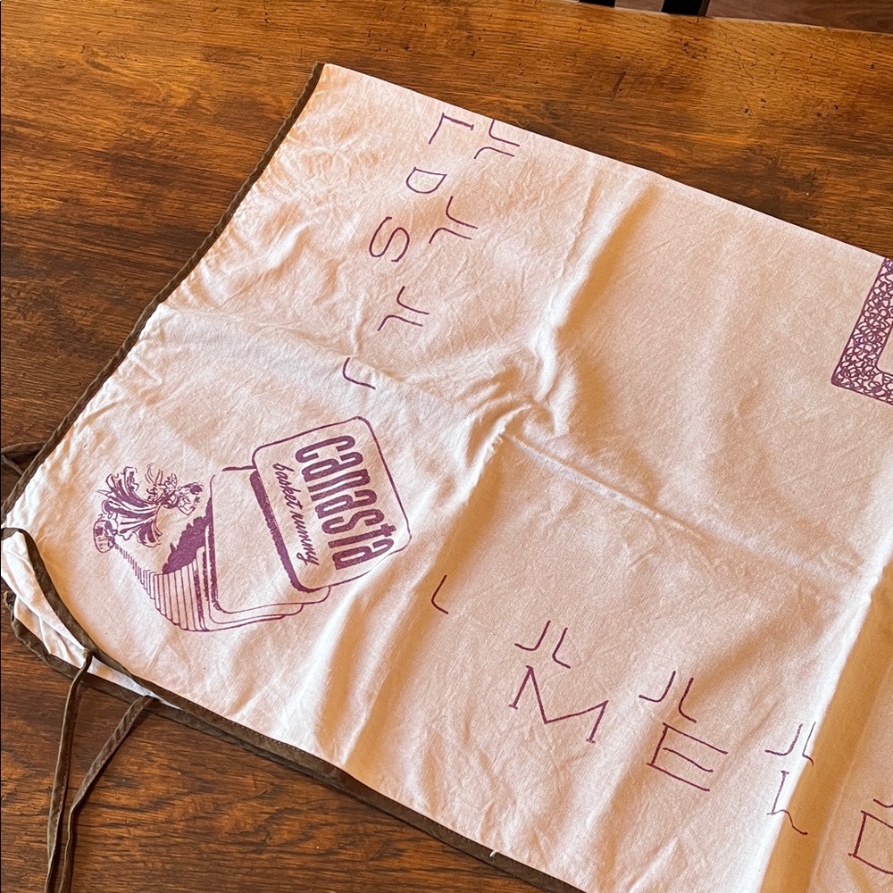 Antique Canasta card table tablecloth